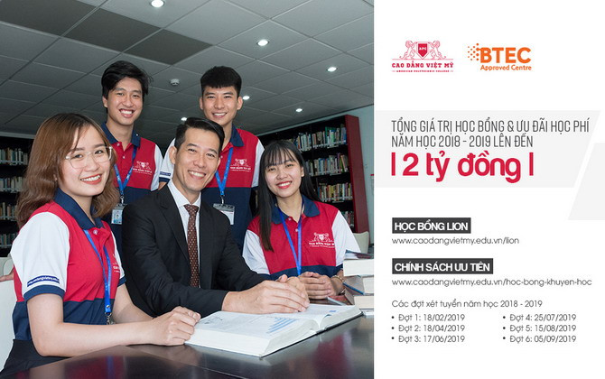 CĐ Việt Mỹ tuyển sinh 2 nhóm ngành CNTT và Chăm sóc sức khỏe