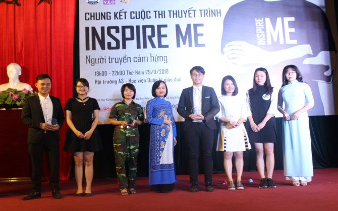 Nam sinh Báo chí giành giải Quán quân cuộc thi Inspire me – Người truyền cảm hứng 2018
