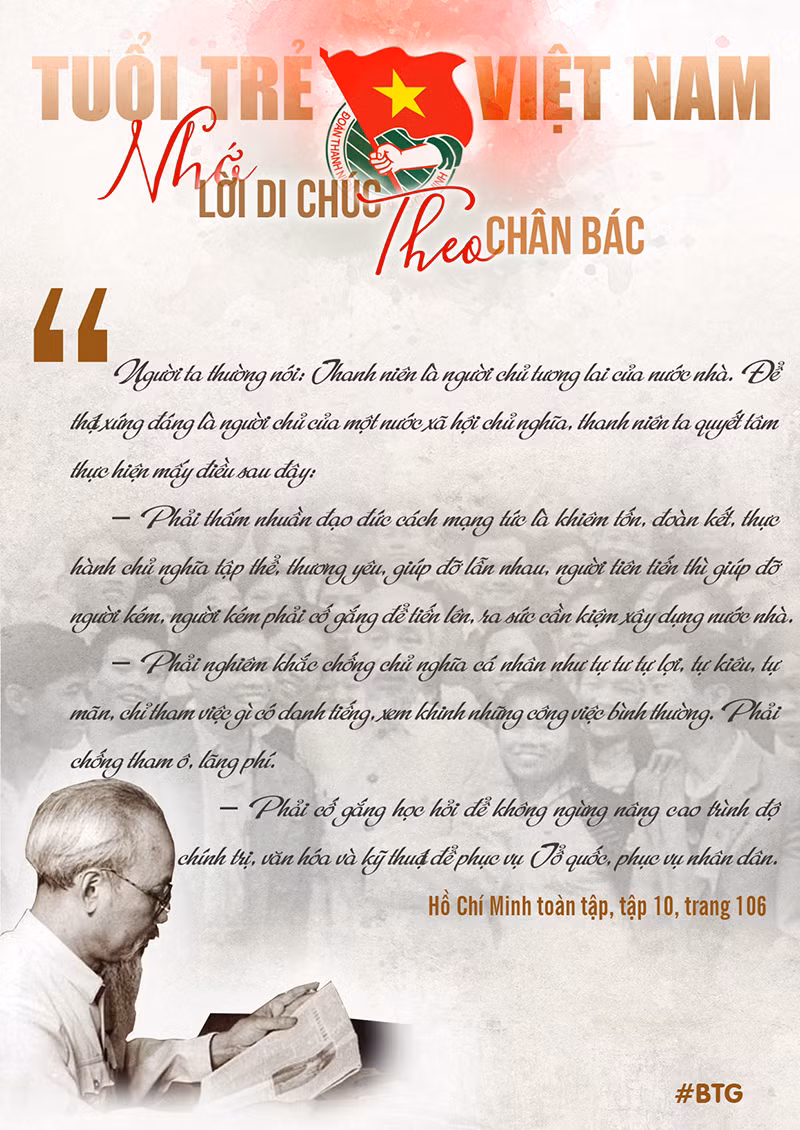 Những lời của Bác dạy thanh thiếu niên 