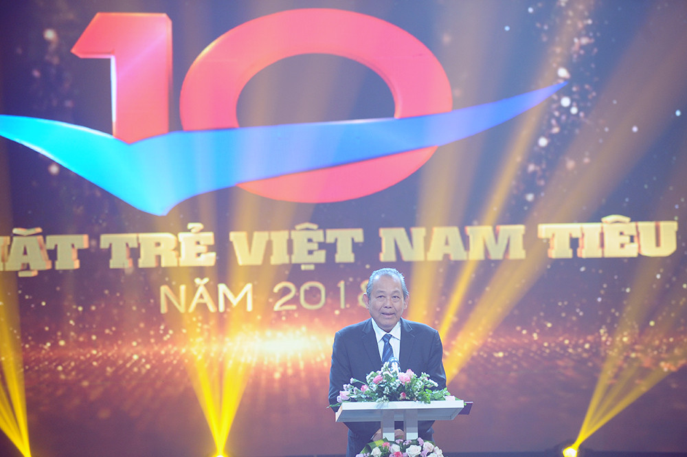 Tuyên dương 10 gương mặt trẻ Việt Nam tiêu biểu năm 2018