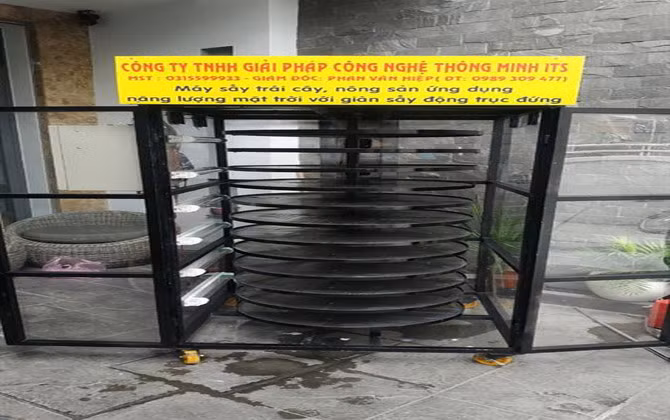 Thầy giáo sáng tạo hệ thống sấy khô dựa vào hiệu ứng nhà kính