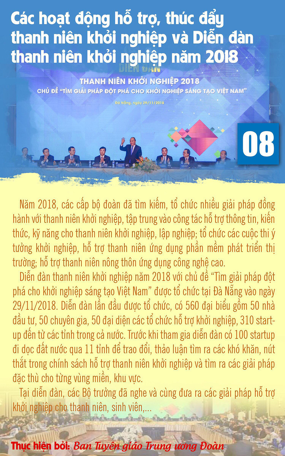 10 sự kiện, hoạt động tiêu biểu của tuổi trẻ Việt Nam năm 2018