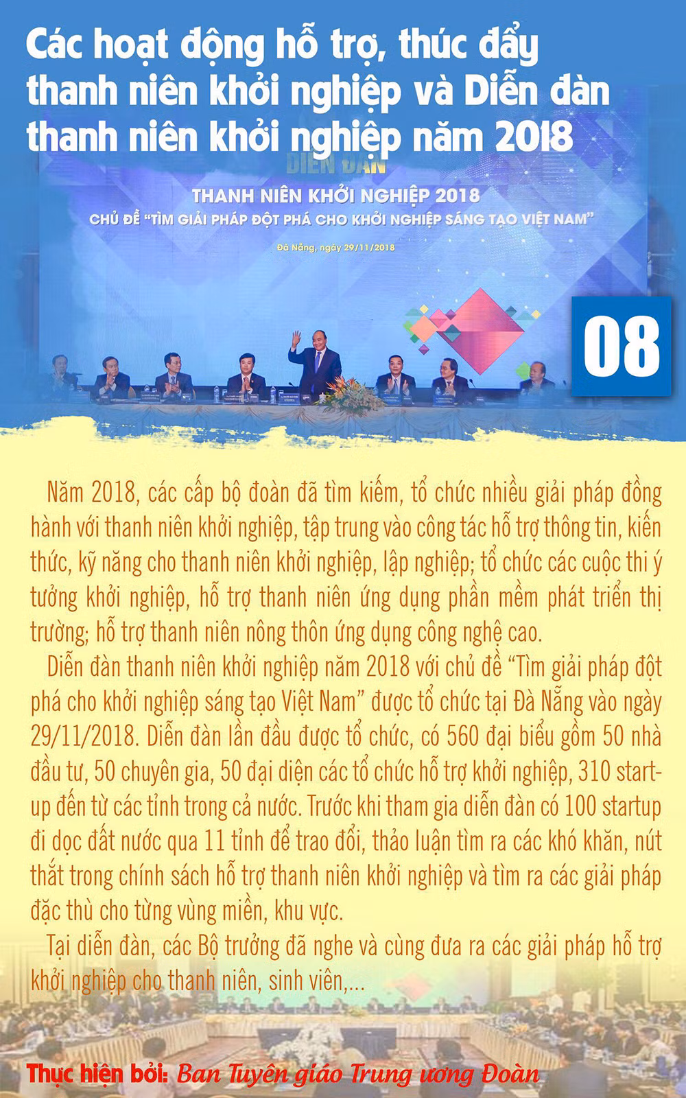 10 sự kiện, hoạt động tiêu biểu của tuổi trẻ Việt Nam năm 2018