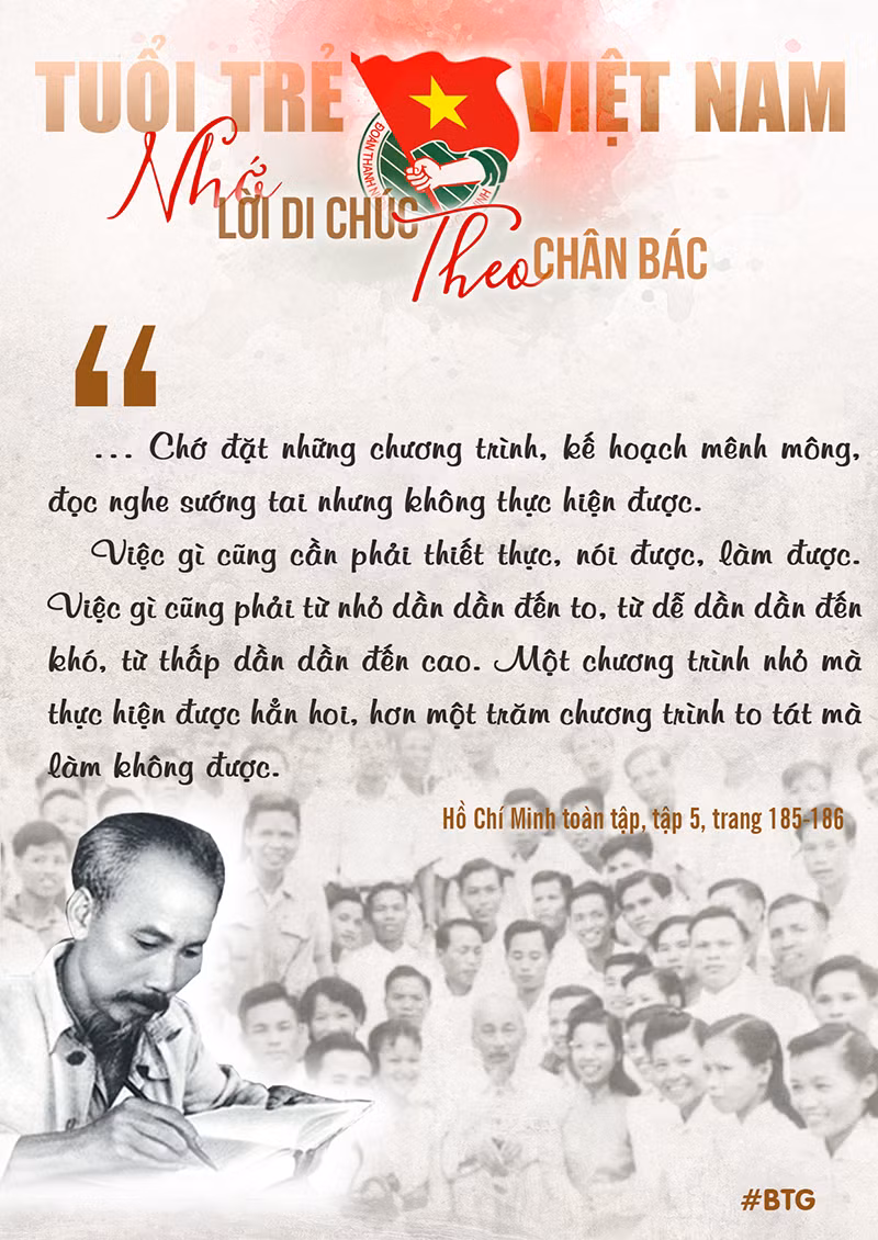 Những lời của Bác dạy thanh thiếu niên 