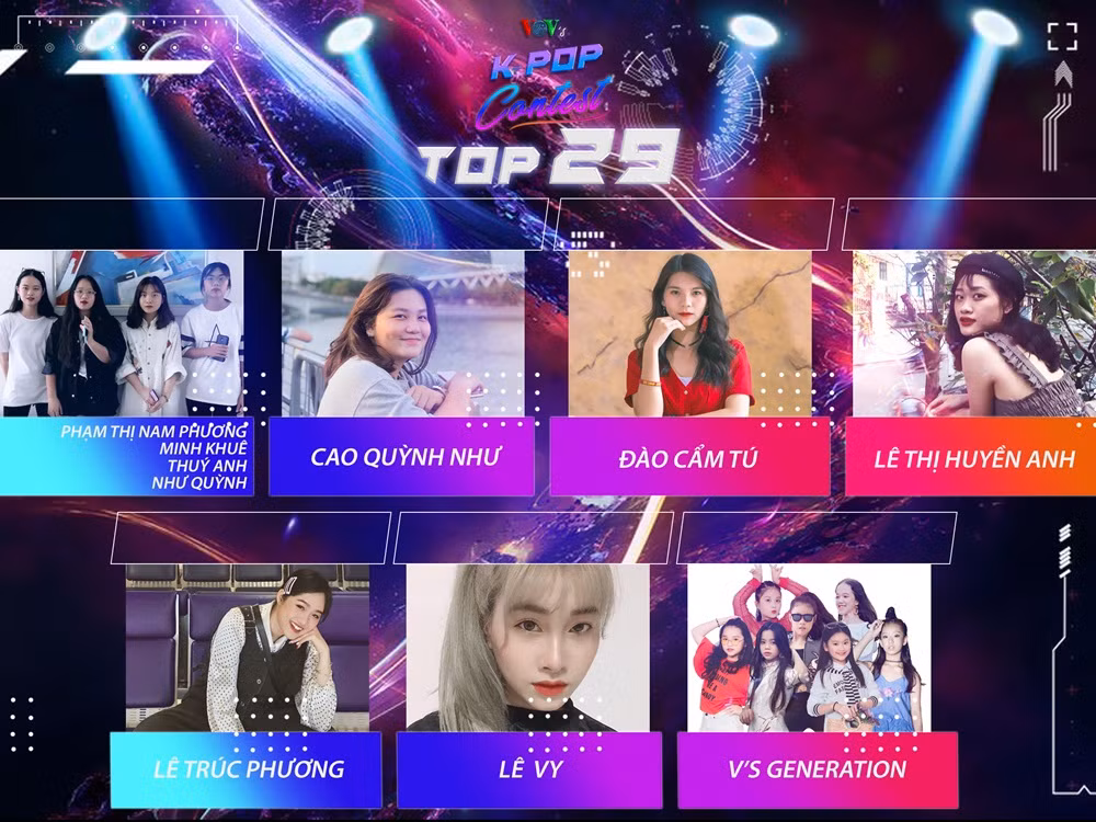 29 tiết mục xuất sắc lọt vào vòng Bán kết VOV’s Kpop Contest