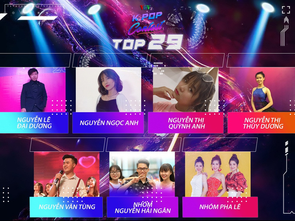 29 tiết mục xuất sắc lọt vào vòng Bán kết VOV’s Kpop Contest