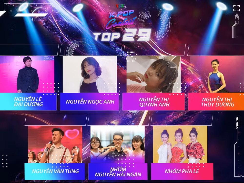 29 tiết mục xuất sắc lọt vào vòng Bán kết VOV’s Kpop Contest