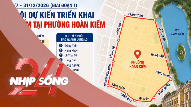 NHỊP SỐNG 24: Chủ tịch Hà Nội nói về lộ trình thí điểm vùng phát thải thấp trong Vành đai 1