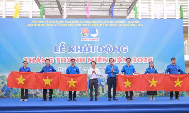 Tây Ninh: Nhiều công trình thiết thực tại Lễ khởi động Tháng Thanh niên 2026