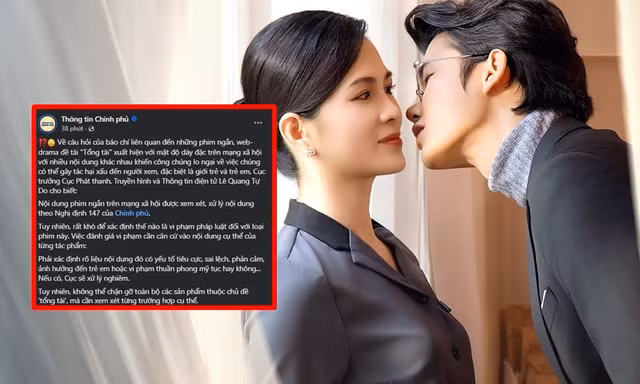 Thông điệp từ fanpage Thông tin Chính phủ giữa làn sóng phim ngắn “tổng tài”