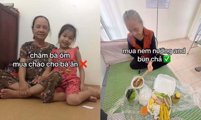 Cô bạn "gây bão mạng" khi chăm bà ốm: Thực đơn toàn món hot trend giới trẻ