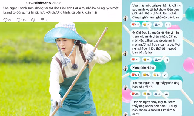 Trước thắc mắc không tài trợ cho show "Gia Đình Haha", Ngọc Thanh Tâm nói gì?