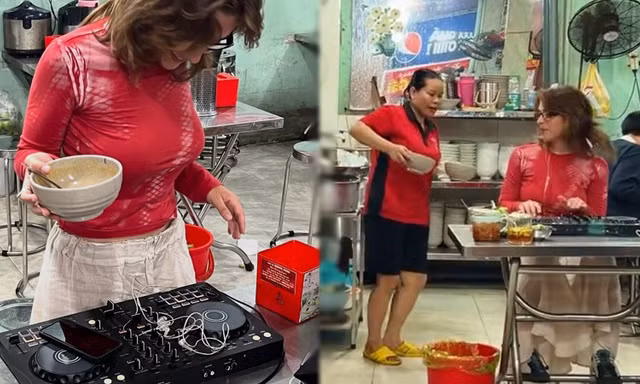 Khách Tây "chơi nhạc" giữa quán bún bò Huế gây sốt, chủ quán hành động bất ngờ