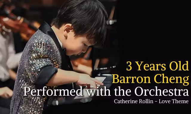 "Thần đồng piano Hong Kong" gây sốt: Trình diễn nhạc giao hưởng khi mới lên 3