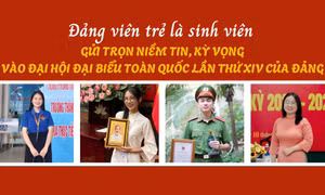 Đảng viên trẻ là sinh viên gửi trọn niềm tin, kỳ vọng vào Đại hội đại biểu toàn quốc lần thứ XIV của Đảng