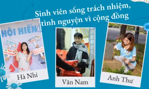 Sinh viên sống trách nhiệm, tình nguyện vì cộng đồng