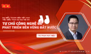 Đại biểu thanh niên Việt Nam tiêu biểu tham dự Đại hội XIV: Tự chủ công nghệ để phát triển bền vững đất nước