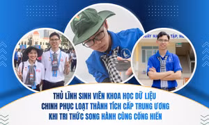 Thủ lĩnh sinh viên Khoa học dữ liệu chinh phục loạt thành tích cấp Trung ương: Khi tri thức song hành cùng cống hiến