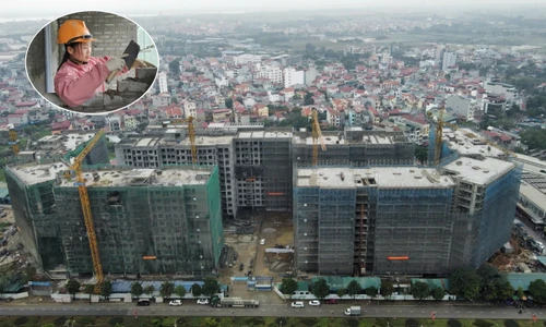 Công nhân vẫn bám công trường NƠXH từng 'nóng' chuyện dân xếp hàng xuyên đêm nộp hồ sơ