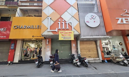 Cảnh nhà mặt phố cho thuê tại 'đất vàng' Hà Nội ế khách dịp cuối năm