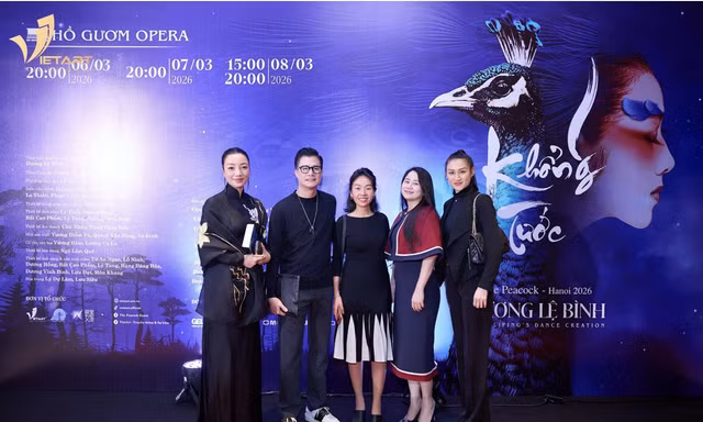 VIETART quy tụ dàn sao hàng đầu tại vở vũ kịch “Khổng Tước – The Peacock Hanoi 2026” 
