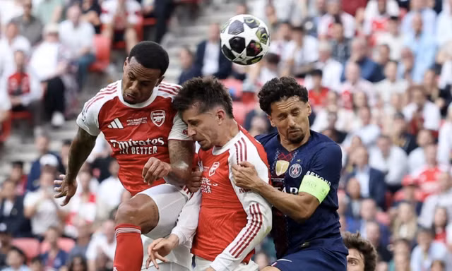 Trực tiếp chung kết C1 PSG vs Arsenal 0-1 (H1): Không vào!!! Fabian lỡ cơ hội 