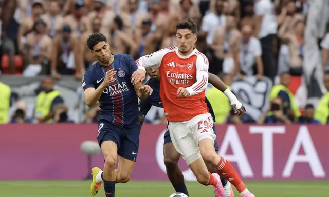 Trực tiếp chung kết C1 PSG vs Arsenal 1-1 (H2): Vào!!! Dembele ghi bàn 
