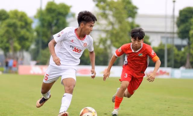 U15 Thể Công Viettel đang cho thấy tiềm năng lớn trong cuộc đua vô địch (ảnh X.H)