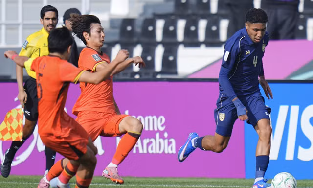 Trực tiếp U23 Thái Lan vs U23 Trung Quốc 0-0 (H1): Hu nhận thẻ vàng
