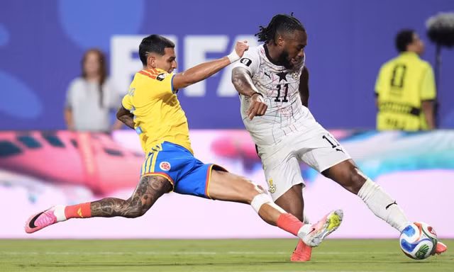 Trực tiếp Colombia vs Ghana 1-0 (H1): Vào!!! Arias ghi bàn