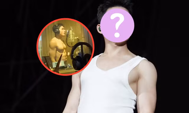 Một Anh tài vừa thu âm vừa khoe cơ bụng săn chắc, fan khen giọng hát "nịnh mắt"