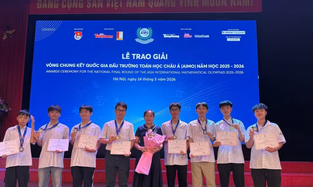 Chung kết Quốc gia AIMO 2026 khối THPT: Trường nào "ẵm Vàng" nhiều nhất?