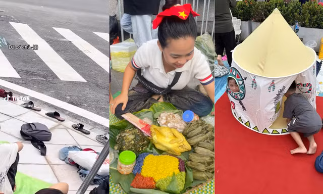 Giữ chỗ xem diễu binh, diễu hành A80: Từ phủ bạt đến bê nguyên mâm cỗ
