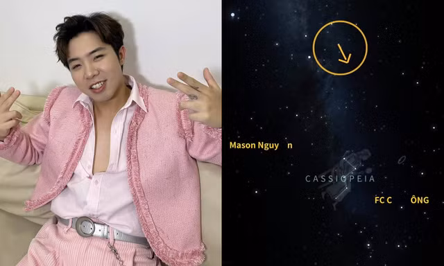 Mason Nguyễn được fan mua sao trên trời tặng, tên gọi lẫn ý nghĩa gây tò mò