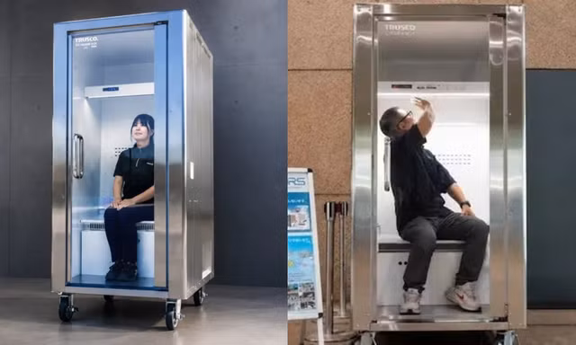 Nhật Bản: Tủ lạnh cho người ngồi vào tránh nóng, mất bao lâu để "đón gió mát"?