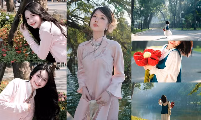 Lịch trình các "nàng thơ" cuối năm: Chụp ảnh áo dài ở Hồ Gươm, ngắm hoa cỏ ở công viên