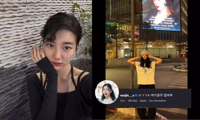 Suzy khoe hình ở Việt Nam, check-in LED của fan được "bà ngoại" Ahn Eun Jin thả tim