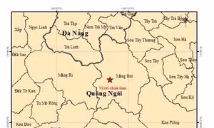 Hai ngày, Quảng Ngãi hứng chịu 6 trận động đất