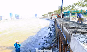 Đà Nẵng chạy đua tiến độ tại bờ kè Như Nguyệt sau khi bão tàn phá