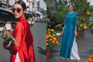Bao năm qua, Tăng Thanh Hà vẫn là mỹ nhân bất bại trên đường đua áo dài Tết