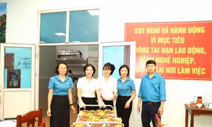 Ấm áp “Bữa cơm Công đoàn” tại các đơn vị TKV