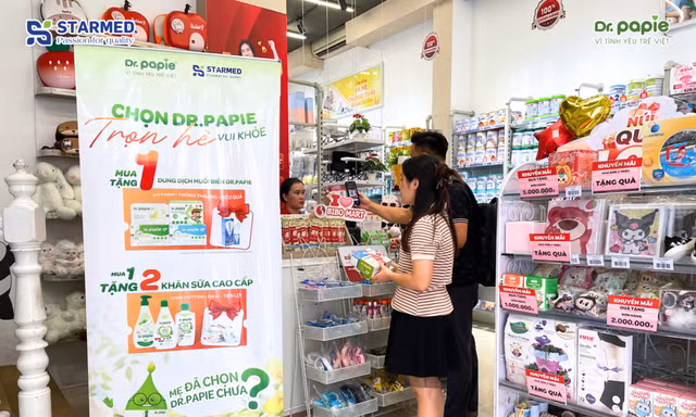 Dr.Papie & STARMED mang quà tặng chăm con đến hơn 16.000 điểm bán, đồng hành cùng gia đình Việt mùa nắng nóng