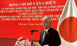Chủ tịch Ủy ban Trung ương Mặt trận Tổ quốc Việt Nam Đỗ Văn Chiến thăm, làm việc tại Nhật Bản
