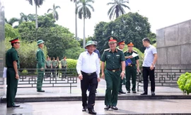 Thường trực Ban Bí thư Trần Cẩm Tú kiểm tra công tác chuẩn bị Lễ kỷ niệm 80 năm Quốc khánh