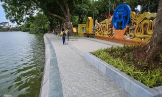 Diện mạo hồ Hoàn Kiếm sau 5 tháng chỉnh trang