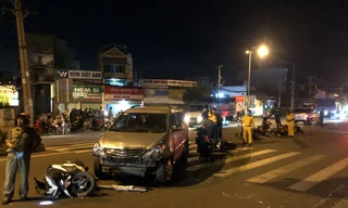 Hiện trường vụ tai nạn.