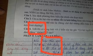 Nam sinh cả gan xưng "Anh" trong bài kiểm tra và lời phê nhẹ nhàng nhưng sâu cay của giáo viên