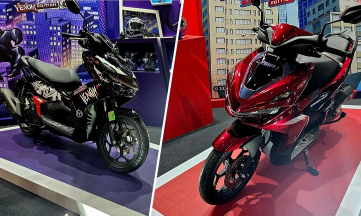 Cận cảnh Honda Air Blade bản Marvel giới hạn vừa có mặt tại Việt Nam