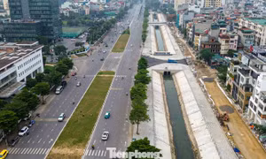 Cận cảnh tuyến đường kết nối Tây Hồ Tây thay đổi sau dự án chống ngập