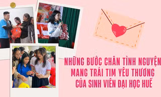 Những bước chân tình nguyện mang trái tim yêu thương của sinh viên Đại học Huế